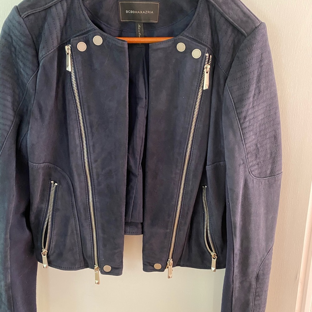 BCBG MAXAZRIA LEATHER JACKET